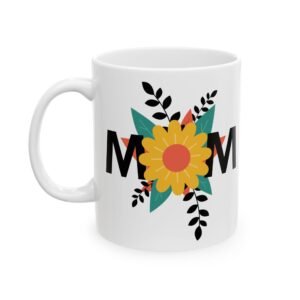 12793976861089521399_2048.jpeg Floral Mom Ceramic Mug - Perfect Gift for Mother's Day and Birthdays