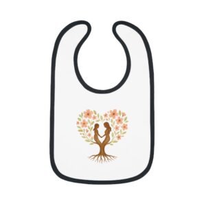 14750001565001995909_2048.jpeg Rooted in Love Baby Bib - Cute Contrast Trim for Newborns