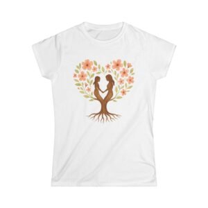 Women’s Softstyle Tee - Rooted in Love Design Mother and Daughter