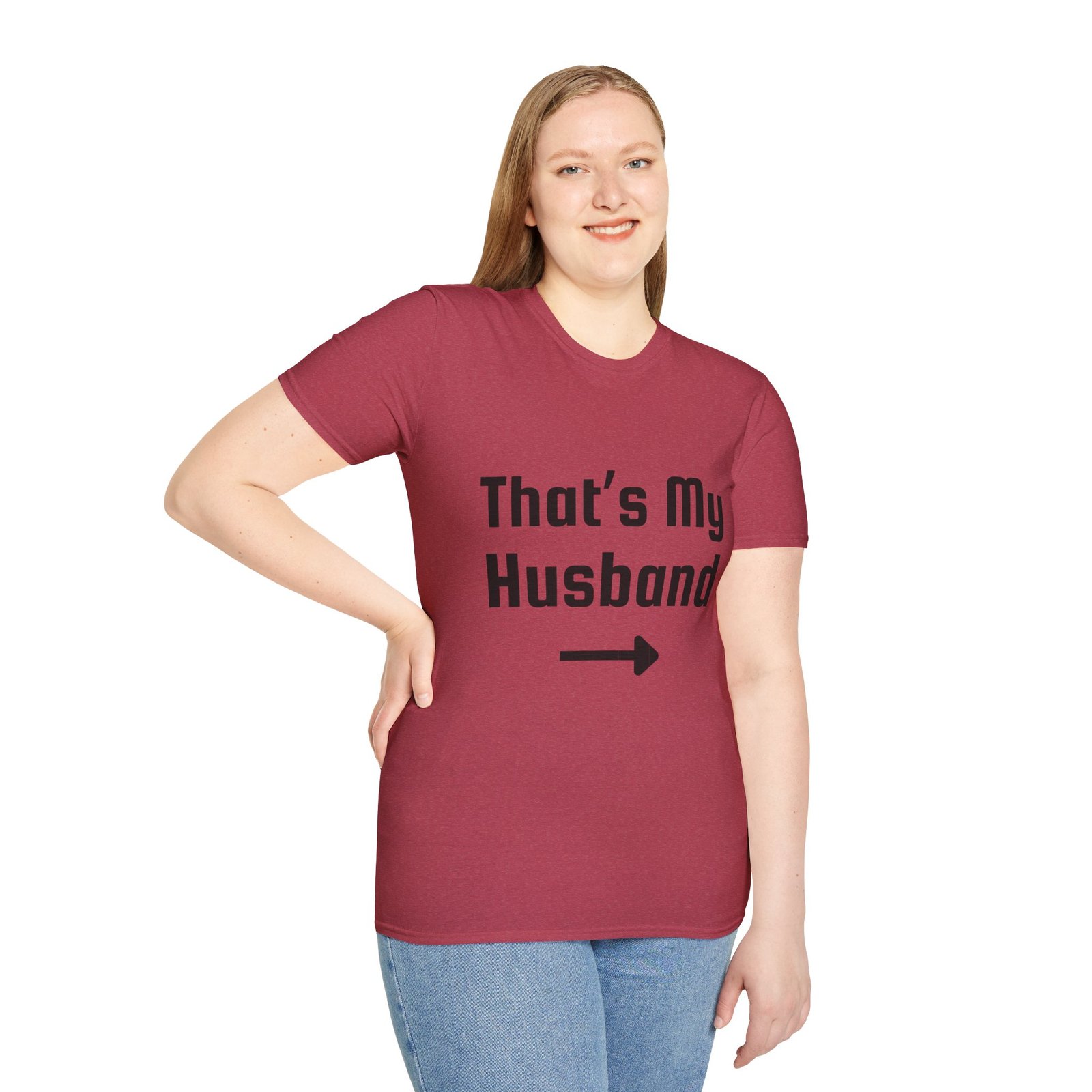 Funny Unisex Softstyle T-Shirt - "That's My Husband" - Image 64