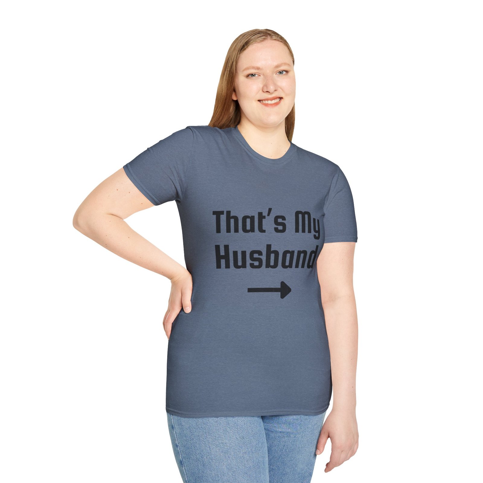 Funny Unisex Softstyle T-Shirt - "That's My Husband" - Image 40