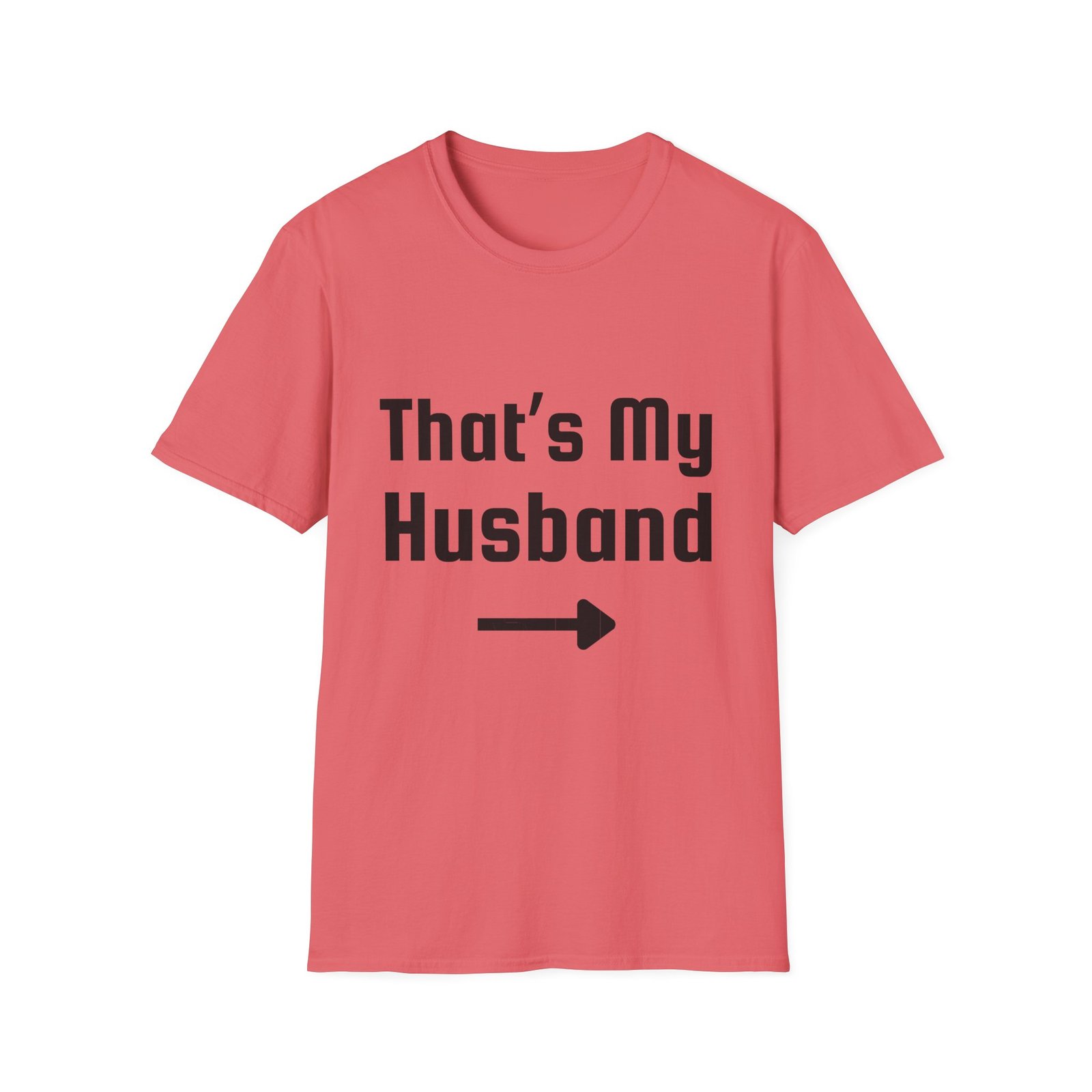 Funny Unisex Softstyle T-Shirt - "That's My Husband" - Image 5
