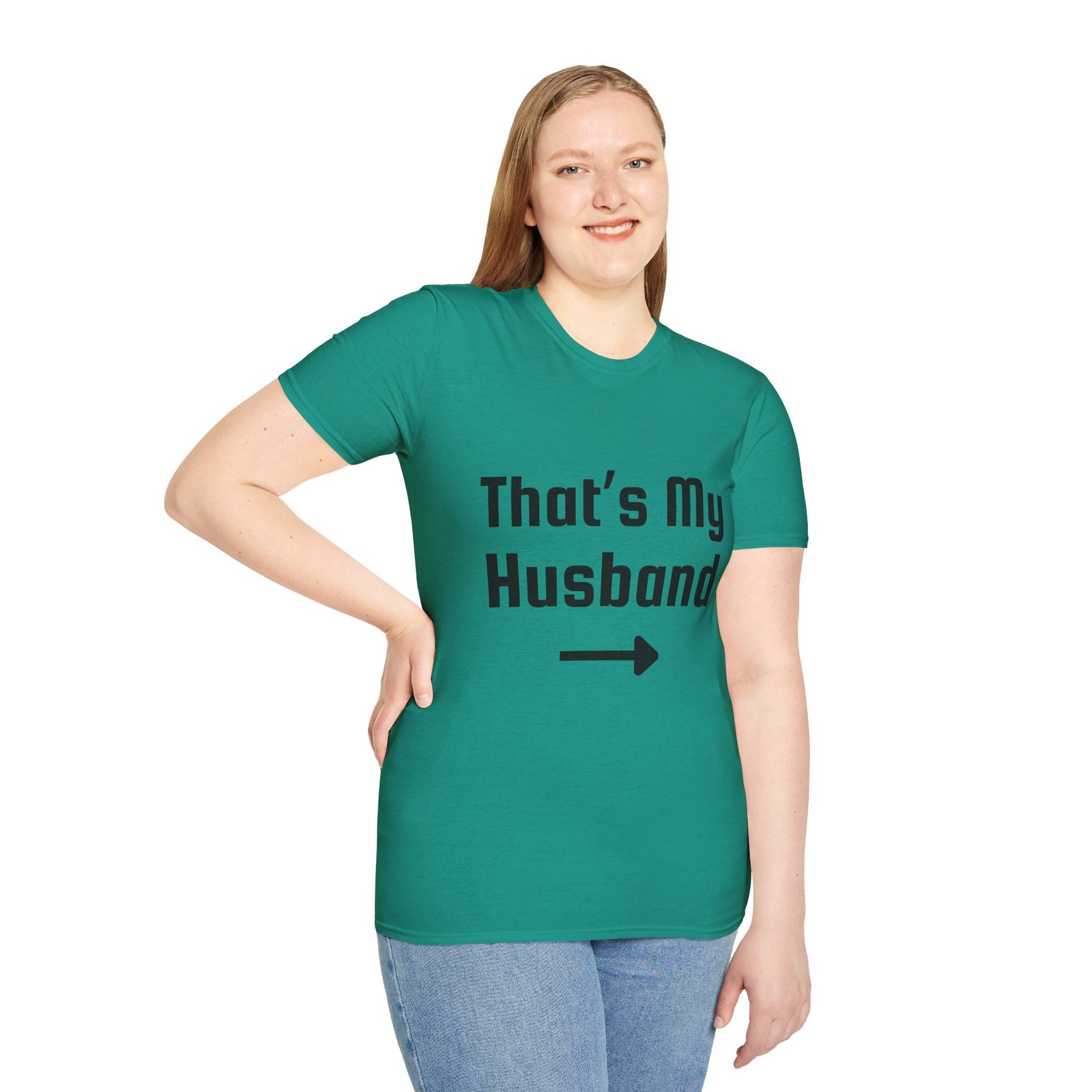 Funny Unisex Softstyle T-Shirt - "That's My Husband" - Image 36