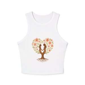 Women's Racer Tank Top - Rooted in Love Design