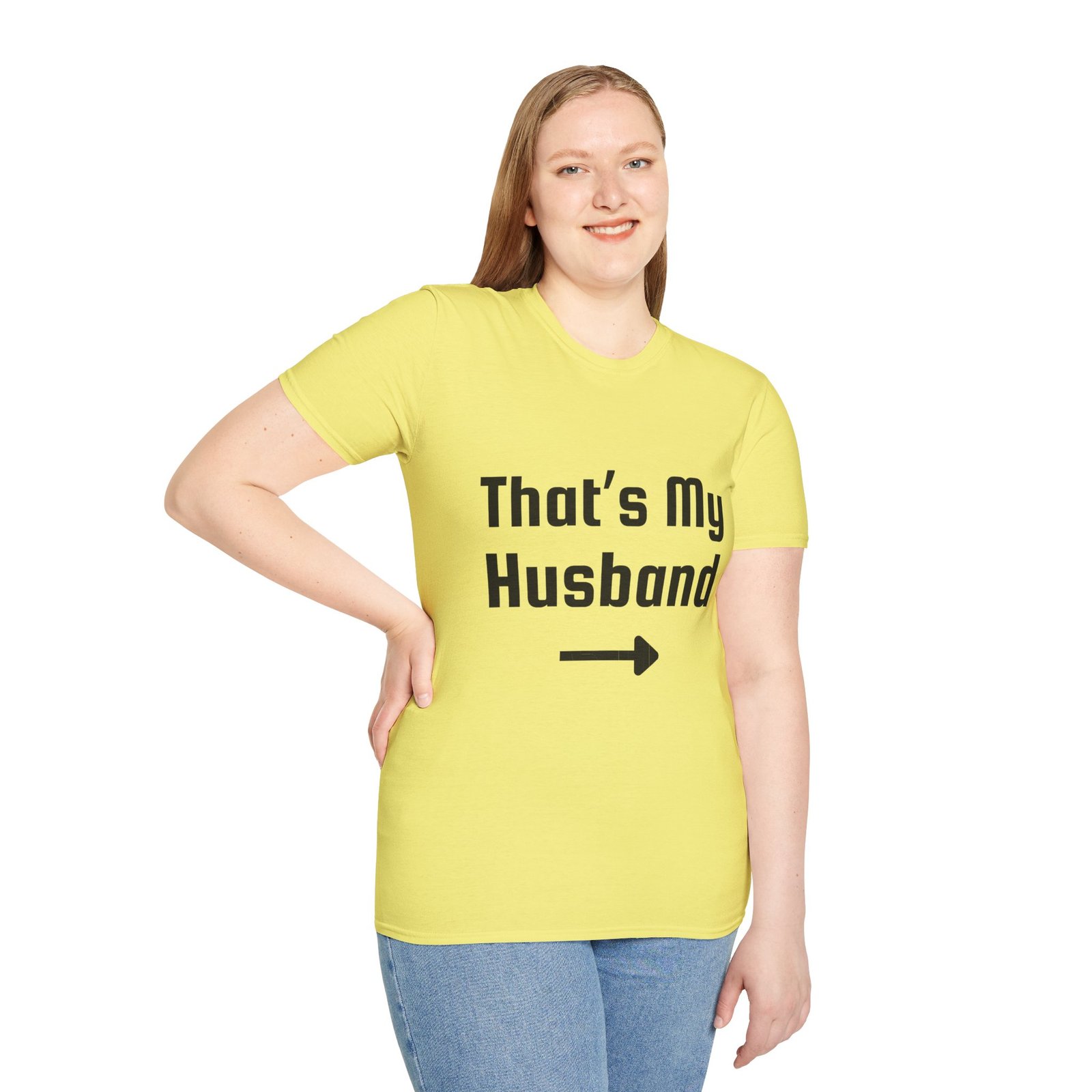 Funny Unisex Softstyle T-Shirt - "That's My Husband" - Image 16