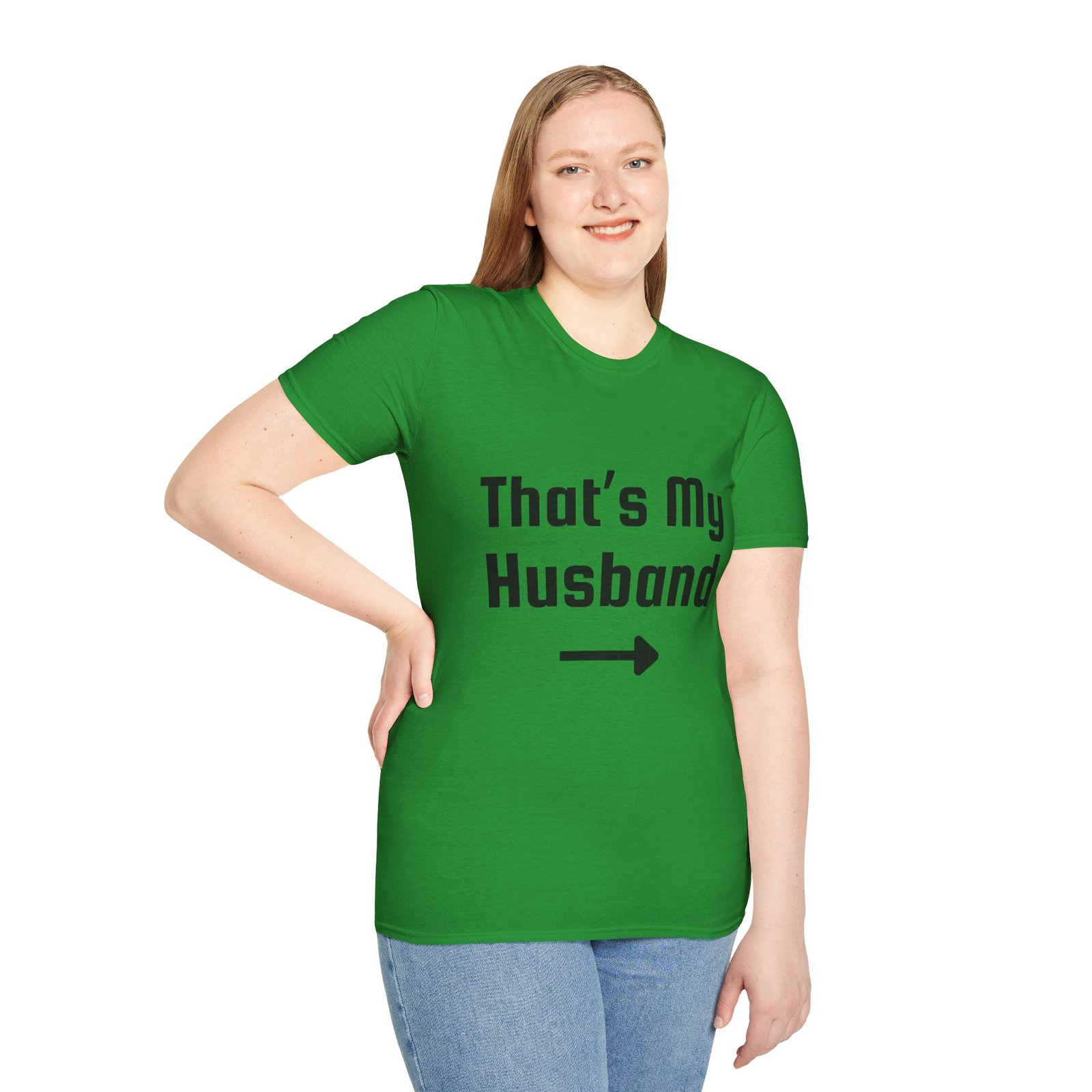 Funny Unisex Softstyle T-Shirt - "That's My Husband" - Image 32