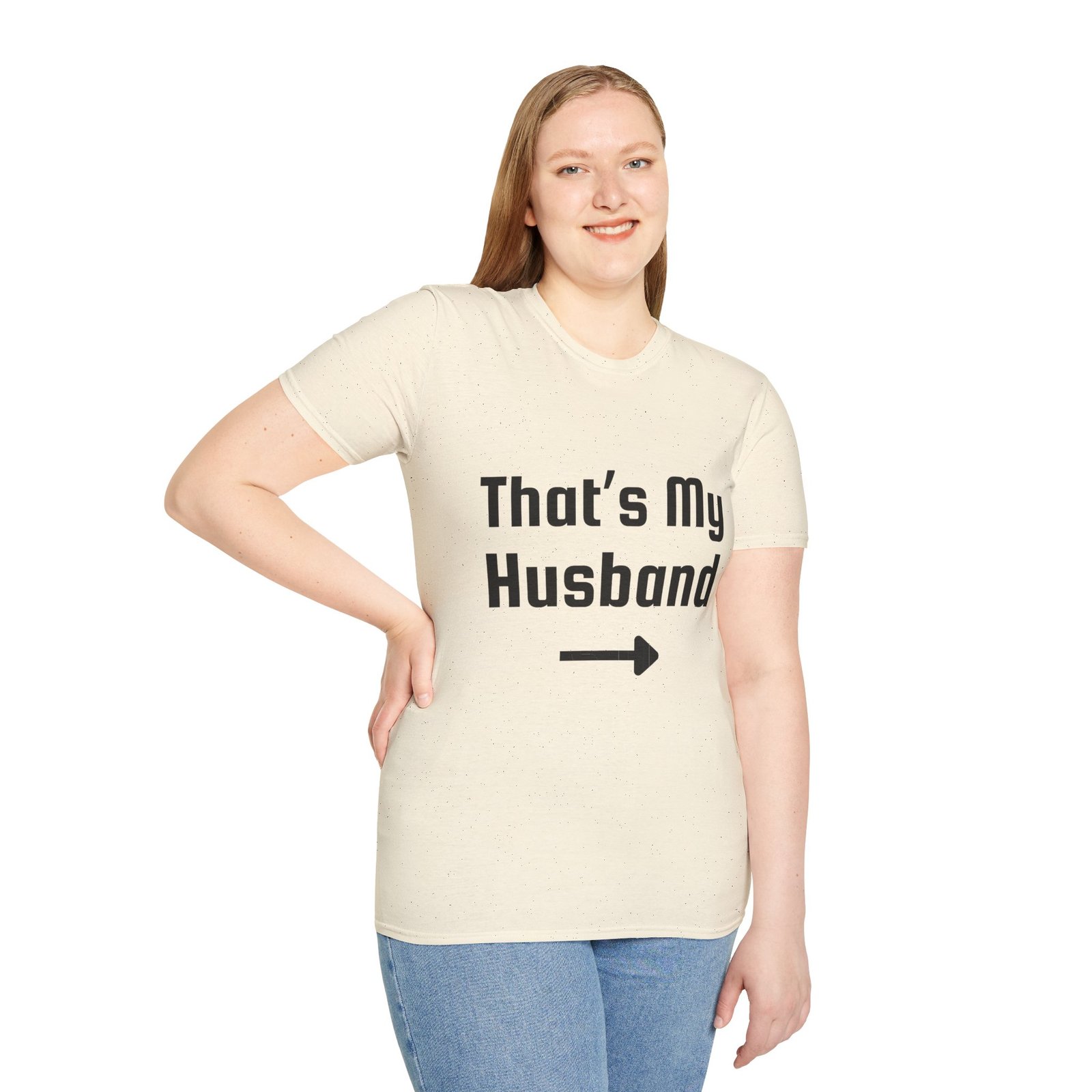 Funny Unisex Softstyle T-Shirt - "That's My Husband" - Image 12