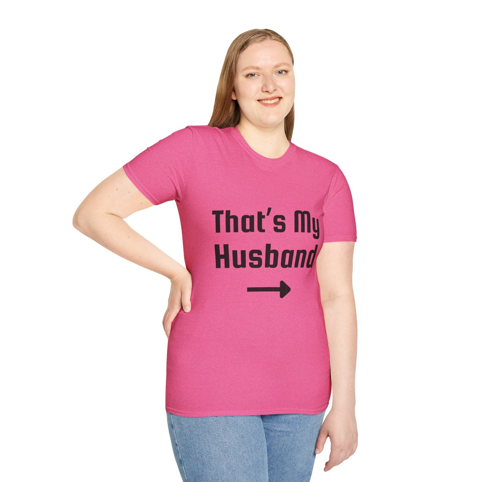 Funny Unisex Softstyle T-Shirt - "That's My Husband" - Image 56