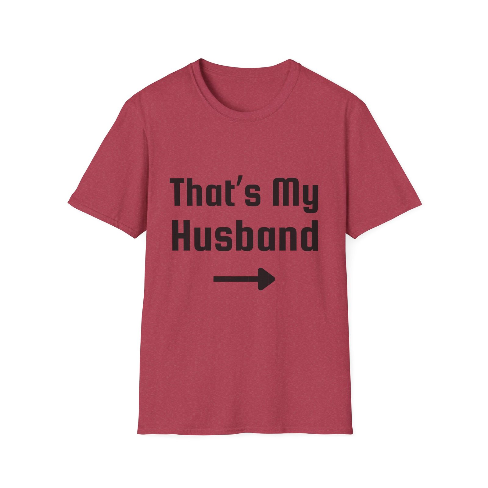 Funny Unisex Softstyle T-Shirt - "That's My Husband" - Image 61